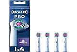 Oral-B Pro 3D White Zahnbürstenköpfe für Zahnbürsten, 4 Stück