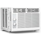 KISSAIR 5.000 BTU Fensterklimaanlage kühlt bis zu 150 m², Utral leise Klimaanlage Fenstereinheit mit mechanischen Steuerungen, 2 Lüftergeschwindigkeiten, kleine Fenster-Wechselstromeinheit, ideal für