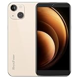 HeyxFome H3 Handy Ohne Vertrag Android 10, 2GB+16GB/256GB SD, Quad Core 6,0 Zoll, Akku 3000mAh, 8MP+5MP Kamera, 4G Dual SIM Smartphone Ohne Vertrag Günstig Simlockfreie, GPS, DE (Gold)