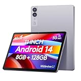 Wainyok 11 Zoll Android 14 Tablet: 4G LTE 5G WiFi Tableta | 8GB RAM + 128GB ROM (1TB TF) | Octa-Core | Widevine L1, FHD Display, 13MP+5MP, 7000mAh, GPS, Lila