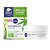 NIVEA NATURALLY GOOD Beruhigende Tagespflege (1 x 50 ml), Bio Hanfsamenöl Gesichtspflege Beruhigende Tagescreme für gestresste Haut