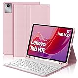 FOGARI Tastatur für Lenovo Tab M11 11 Zoll 2024, AZERTY Französische Bluetooth-Tastatur, kabellos, intelligente Tastaturhülle für Lenovo Tab M11 Tablet TB-330XU/330FU – Rosa