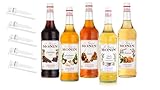 Monin Cafe Probierpaket 5 x 1 l, inkl. 5 Pumpen