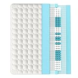 YESGIGA Federkernmatratze, 7 Zonen Kaltschaum Matratze, Taschenfederker, 100% Oeko-Tex zertifiert, versteppter Mikrofaserbezug-Topping,100 Nächte Probeschlafen, Härtegrad H3 (160x200cm)