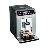 Krups Evidence Plus Kaffeevollautomat mit Milchschlauch, 19 Getränke, 2-Tassen-Funktion, Farbdisplay, Kaffeemaschine, TÜV-Siegel, Silber, EA894T10