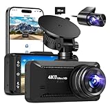 Oryzom 4K Dashcam mit 3,94' Bildschirm – Auto Kamera Vorne + Hinten, 170° Weitwinkel, Nachtsicht & Parkmodus
