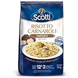 Riso Scotti - 210g Risotto Tartufo - Risottoreis die Nr. 1 in Italien - Risotto Reissorte für vielfältige Genusserlebnisse – Risotto Milanese – Die edle Variante mit Trüffel
