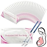 50 Stück Ovulationstest Streifen, Kinderwunsch Ovulationstest Kit, Hochempfindliche Ovulationstests, Fruchtbarkeitstest für Frauen Eisprung, Ovulation