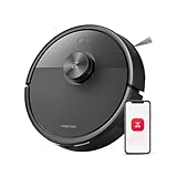 roborock Q7 M5 Saugroboter mit Wischfunktion, 10.000Pa Starker Saugkraft, Dual Anti-Tangle-System, 150Min Laufzeit, LiDAR Navigation, Staubsauger Roboter für Teppich, Tierhaare, APP Steuerung(Schwarz)