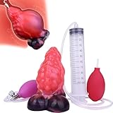 Cafurey Aufblasbarer Monster Spritzdildo Analplug,Fetisch Dildos mit Ejakulationsfunktion Analsex Anal Dilatator Prostata Stimulation Drachen Dildo Sex Spielzeug für Männer Frauen Paare