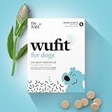 Dr. SAM Wurm-Kraut Tabletten für Hunde auf Pflanzenbasis - Wurmkur sekundierend als Unterstützung der natürlichen Magen-Darm-Funktion nach einem Wurmbefall - Monatspackung - Hunde 20-40kg