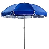 JIYTG Extra großer Outdoor-Sonnenschirm, Sommer-Sonnenschirm, doppellagig, Stoff, dicke Schirmstange, für Garten, Strand, Terrasse, Sonnenschutz, 2,4 m, 2,6 m, 2,8 m, 3 m