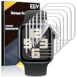 EGV 6 Stück Apple Watch Serie SE2/SE/6/5/4 40mm Schutzfolie, Premium Flexible TPU Displayfolie, blasenfrei, staubdicht, hohe Definition volle Abdeckung Displayschutz für iWatch Serie 40mm