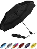 Repel Umbrella - Regenschirm - Taschenschirm - Öffnen und Schließen automatisch - Klein, kompakt, leicht, stark, winddicht und sturmfest - für Herren und Damen