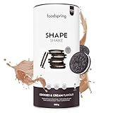 foodspring Shape Shake Cookies & Cream – Vollwertiger Mahlzeitenersatz-Shake zur Gewichtskontrolle mit Premium Protein, 202 kcal pro Portion, Glutenfrei - 900g