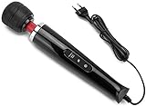 Magic Wand 2.0 Massagegerät Massagestab - 8500 1/min. 20 Rythmen + 10 Intensitäten (Schwarz)