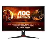 AOC Gaming C24G2AE - 24 Zoll FHD Curved Monitor, 165 Hz, 1ms, FreeSync Premium (1920x1080, HDMI, DisplayPort) schwarz