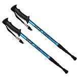 SULOV Kinder Trekkingstöcke Hood Wanderstocke, Blau, 48-90cm