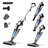 Hihhy Staubsauger, Stick Vacuum Corded, 4-in-1 Handheld Small Vacuum Cleaners for Home, Mini Vacuum Lightweight 20Kpa 600W Powerful Suction, Portable Handstaubsauger für Hartboden (Blau)