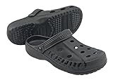 Kenbo Clogs Gartenschuhe Badeschuhe Pantoletten Hausschuhe Freizeit Praxis Gr. 36-49 (Black, eu_Footwear_Size_System, Adult, Numeric, medium, Numeric_49)