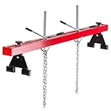 FIXKRAFT Getriebeheber KfZ Motorbrücke 500kg Auto Motorheber Motorhalter Motor Schutz bei Getriebe Reparatur Motorständer für PKW (rot, lackierter Stahl)