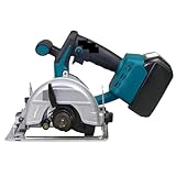Mini-Trennmaschine 5 Zoll Wiederaufladbare Kreissäge Tragbare Kabellose Elektrische Säge für Schneiden von Messing und Stahl, Heimwerkerbedarf(Nose cone)
