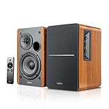 Edifier R1280Ts Verstärke Lautsprecher - 2.0 Stereo Aktive Nahfeldlautsprecher - Studio Monitor Lautsprecher - 42 Watts RMS mit Subwoofer Ausgang - Holzgehäuse, Braun