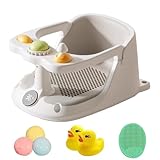 Baby Bath Artifact - Babybadestuhl, Badewannenstuhl mit Saugnäpfen zum Babysitten | Rutschfester ergonomischer Badesitz, Babybade-Trainingssitz, Babys sitzen auf dem Badesitz für Mädchen, Freunde und