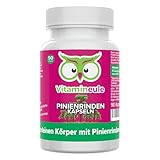 Pinienrindenextrakt Kapseln - hochdosiert 500 mg OPC (95%) - 527 mg 25:1 Extrakt (entspricht 13.175 mg Pinienrinden-Pulver) - bioaktiv & vegan - Produktion in Deutschland - ohne Zusätze - Vitamineule®