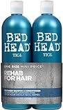 Bed Head by TIGI | Recovery Shampoo und Conditioner Set | Professionelle Haarpflege, bestehend aus Feuchtigkeitsshampoo und Conditioner | Für trockenes und strapaziertes Haar | 2 x 750 ml