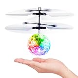 Fliegende Kugel Leuchtend, Fliegendes Spielzeug Flying Spinner Ball, der Helikopter Flugzeug Ferngesteuert Drohne Kinder Spiele Outdoor Indoor Geschenk Geburtstag Weihnachten Jungen Mädchen Teenager