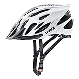 uvex flash - leichter Allround-Helm für Damen und Herren - individuelle Größenanpassung - waschbare Innenausstattung - white black - 57-61 cm