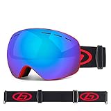 YJYJY Skibrille, UV400, doppellagig, Anti-Beschlag-Skimaske, Brillen, Skifahren, Schnee, Snowboardbrille, Sportbekleidung & Zubehör für Männer und Frauen