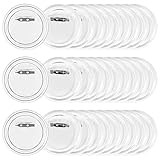 SCLLNDA 30PCS Buttons Selber Machen ohne Buttonmaschine Transparente DIY Ansteckbuttons Set 60mm mit Sicherheitsnadel Knöpf Anstecknadeln für Kinder Foto Kleidung Bild Party Namensschilder