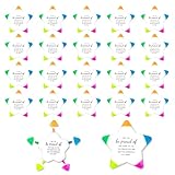 BOLLBAY Inspirierendes Textmarker-Set, motivierende Sternmarker, mehrfarbig, 20 Stück