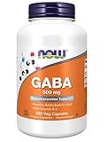 NOW Foods GABA mit Vitamin B6, 500mg - 200 Kapseln