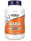 NOW Foods GABA mit Vitamin B6, 500mg - 200 Kapseln