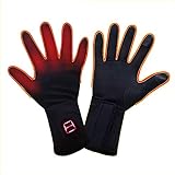 Elektrisch beheizbare Handschuhe, wiederaufladbar, für Arthritis, ultradünne beheizbare Handschuhe für die Hände am Motorrad oder Fahrrad zum Angeln auf Skifahren, berührbar auf dem Bildschirm(M)