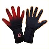 LPCRILLY Elektrisch beheizbare Handschuhe wiederaufladbar,für Arthritis,ultradünne beheizbare Handschuhe für die Hände am Motorrad oder Fahrrad zum Angeln auf Skifahren,berührbar auf dem Bildschirm M