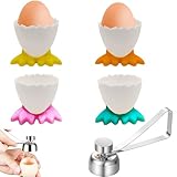 BDBFPAN 5 Stück Eierbecher Anzug, 4.8×4.6×4.6cm Eieröffner und Eierbecher Lustig Lustige Eierbecher Langlebig Eierbecher Set Schön Eierschalenöffner Für Gekochte Eier für Zum Öffnen Von Eiern