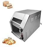 BDJSN 2075 W Kommerzieller Edelstahl-Toaster, 500 Stück/h Hochleistungs-Förderbandtoaster Für Die Industrie, Temperaturregelung Von 0–300 °C, Schräges Design, Für Restaurants, Bäckereien Und Cafés