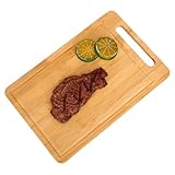 Schneidebretter aus Holz | Schneidebretter aus Bambus | dickes doppelseitiges Holzbrett | Servierbrett aus Holz | Küchenschneidebrett für Fleisch, Gemüse, P-ain