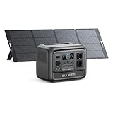 BLUETTI Solar Generator Elite 100 V2 (2025 Neu) mit 350W Solarpanel, 1024Wh Tragbare Power Station mit 4 1800W AC Ausgängen, 35% kleiner, Ideal für Camping, Notfälle, Backup