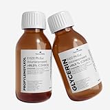 NatureHolic | 500 ml Glycerin 99,9% + 500 ml Propylenglykol 99,5% | Zur Herstellung von Cremes, Lotionen, Gels, Balsam | Lebensmittelqualität | Made in Germany