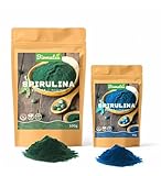 Biomatea Algen Pulver Set | 30g Blaue Spirulina + 100g Grüne Spirulina | Wasserlösliches Phycocyanin Superfood | Pflanzliches Ergänzungsmittel | Vegan