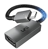 uni USB-C auf HDMI Adapter 4K (Thunderbolt 3) Adapter USB C auf HDMI kompakter Typ-C Adapter für iPhone 15 Pro, iPad Pro/Air, MacBook Pro/Air, Samsung Galaxy S8-S23, Surface Pro 8/Go, Dell usw.