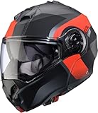 CABERG HELMET DUKE EVO INDY MATT GUN METAL/RED FLUO/BLACK XS