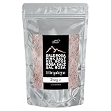 Bembo – gemahlenes rosa Himalaya-Salz (Salt Range, Pakistan) – 2 kg – Natriumarm, reich an Spurenelementen, ohne Konservierungsstoffe, Farbstoffe oder Rieselhilfen – Fein