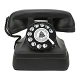 Dilwe Modell mit Wählscheibe, Modell mit Wählscheibe, Vintage-Festnetz-Ornament, Klassisches Telefon Im Alten Stil für den Schreibtisch zu Hause