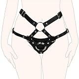 Strap On Umschnalldidos Sex Spielzeug für Frauen Paare Lesben Manner, Hohe Taille BDSM Umschnall Leder Harness Sexgeschirre, Pegging Spiele Sextoy Bondage